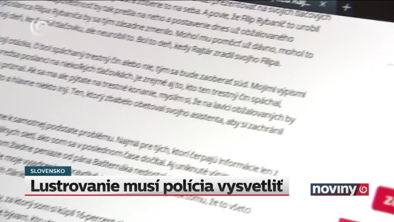 Lustrovanie musí polícia vysvetliť