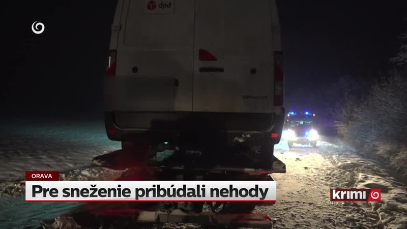 Pre sneženie pribúdali nehody