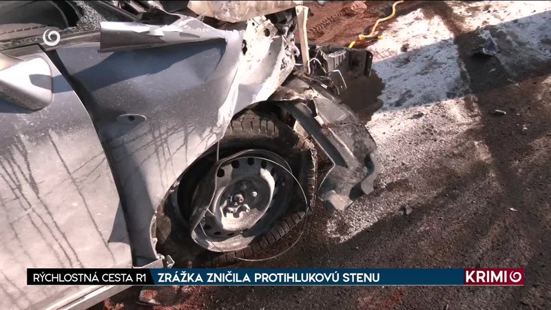 ZRÁŽKA ZNIČILA PROTIHLUKOVÚ STENU