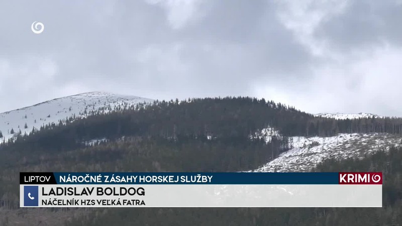 NÁROČNÉ ZÁSAHY HORSKEJ SLUŽBY