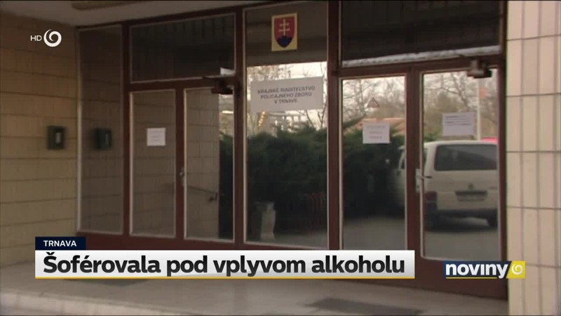 Šoférovala pod vplyvom alkoholu