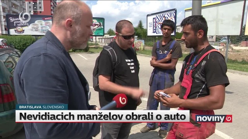 Nevidiacich manželov obrali o auto