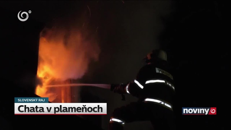 Chata v plameňoch