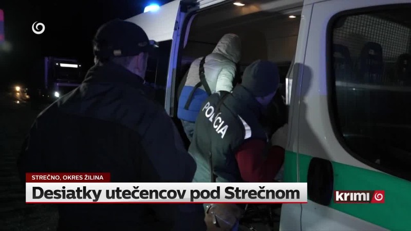 Desiatky utečencov pod Strečnom