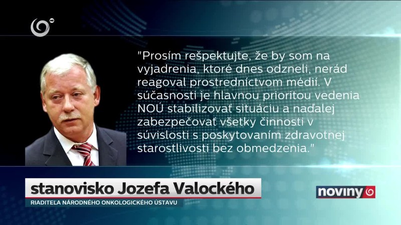 Problémy v onkologickom ústave