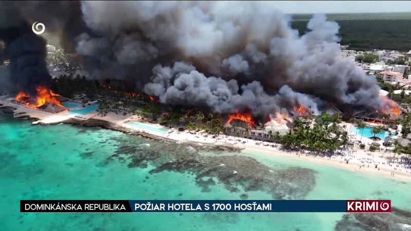 POŽIAR HOTELA S 1700 HOSŤAMI