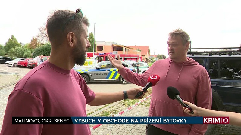 VÝBUCH V OBCHODE NA PRÍZEMÍ BYTOVKY