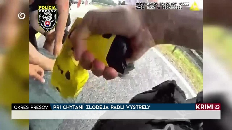 PRI CHYTANÍ ZLODEJA PADLI VÝSTRELY