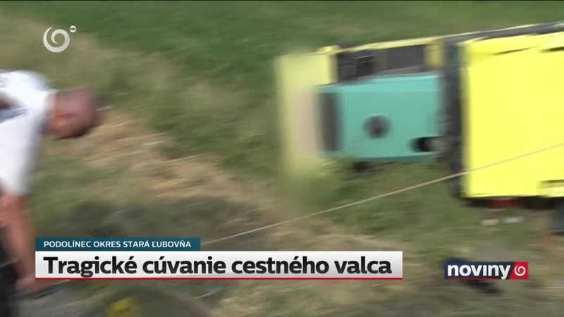 Tragické cúvanie cestného valca