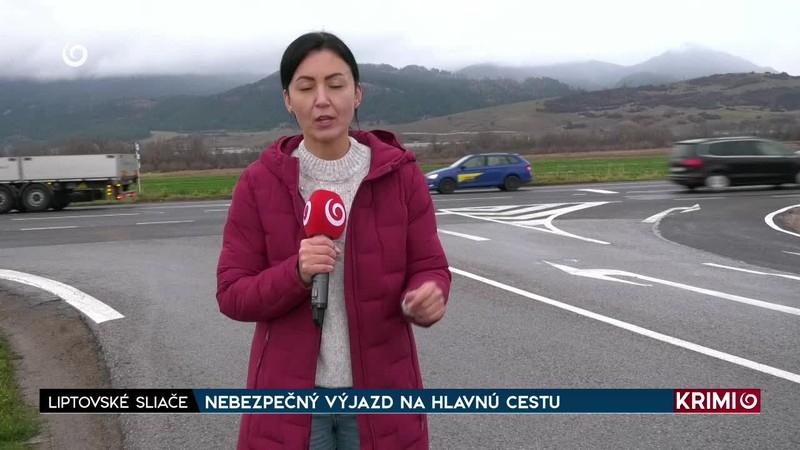NEBEZPEČNÝ VÝJAZD NA HLAVNÚ CESTU