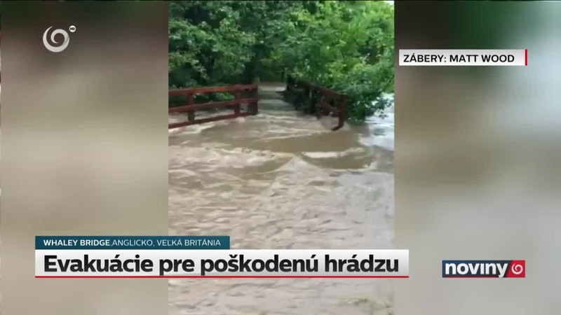 Evakuácie pre poškodenú hrádzu