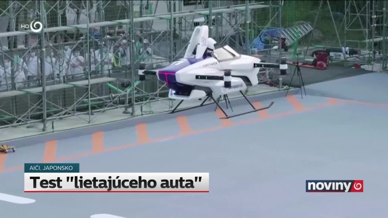 Test "lietajúceho auta"