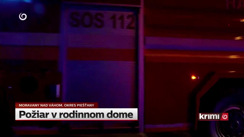 Požiar v rodinnom dome