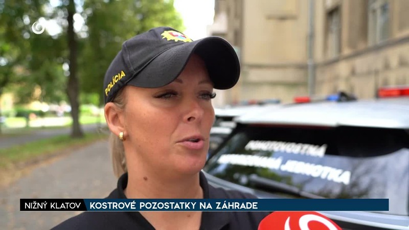 KOSTROVÉ POZOSTATKY NA ZÁHRADE