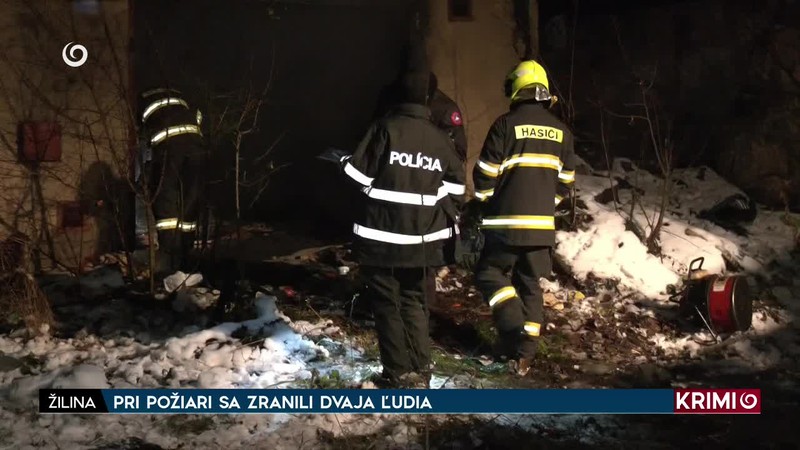 PRI POŽIARI SA ZRANILI DVAJA ĽUDIA