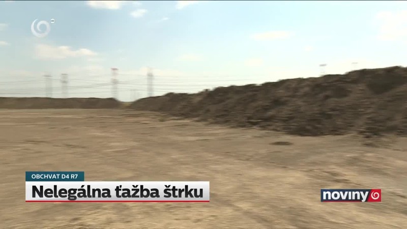 Nelegálna ťažba štrku