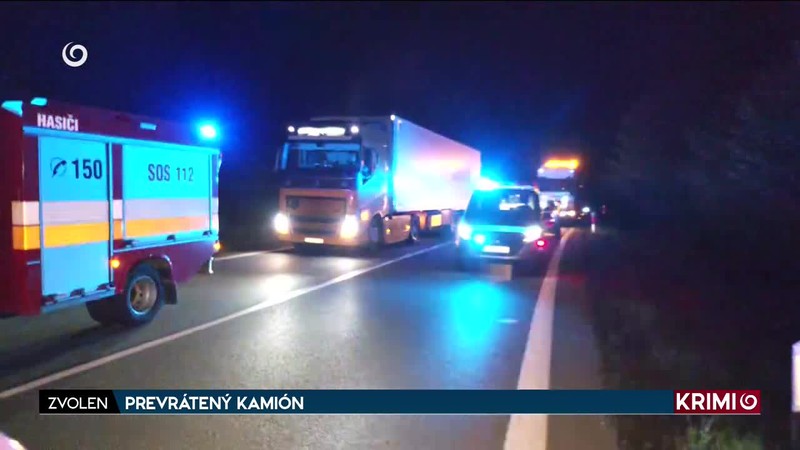PREVRÁTENÝ KAMIÓN