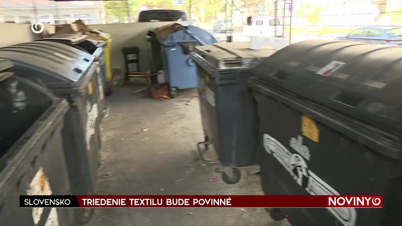 TRIEDENIE TEXTILU BUDE POVINNÉ