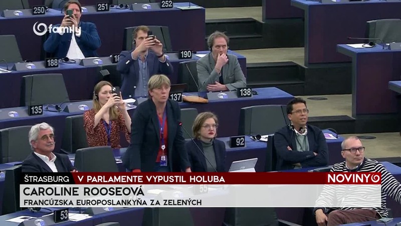 V PARLAMENTE VYPUSTIL HOLUBA