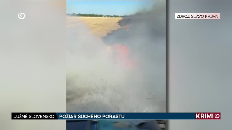 POŽIAR SUCHÉHO PORASTU