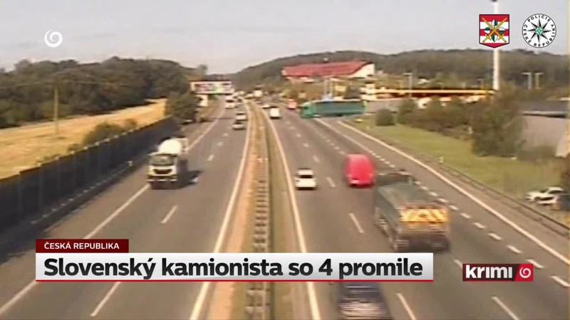 Slovenský kamionista so 4 promile