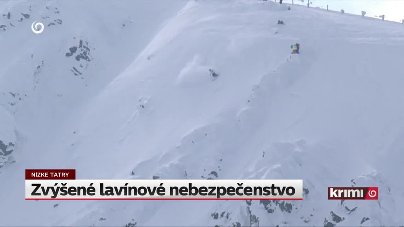 Zvýšené lavínové nebezpečenstvo