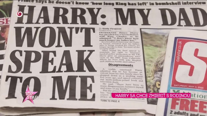 HARRY SA CHCE ZMIERIŤ S RODINOU