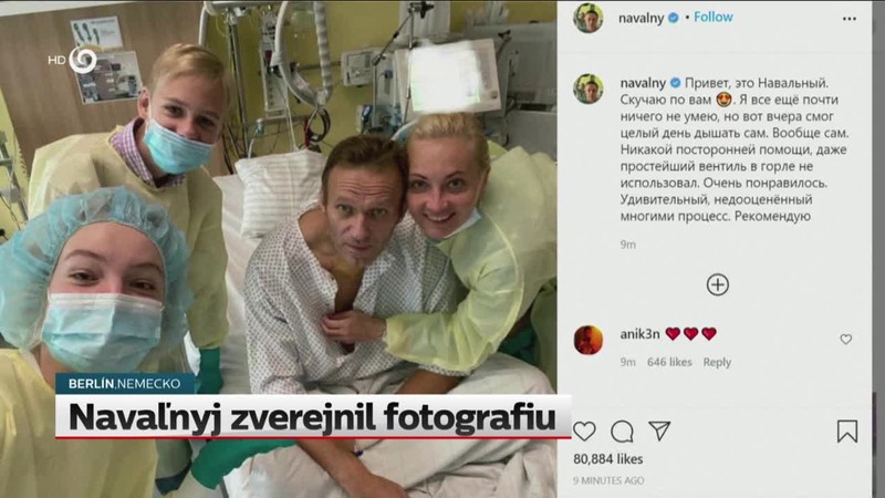Navaľnyj zverejnil fotografiu