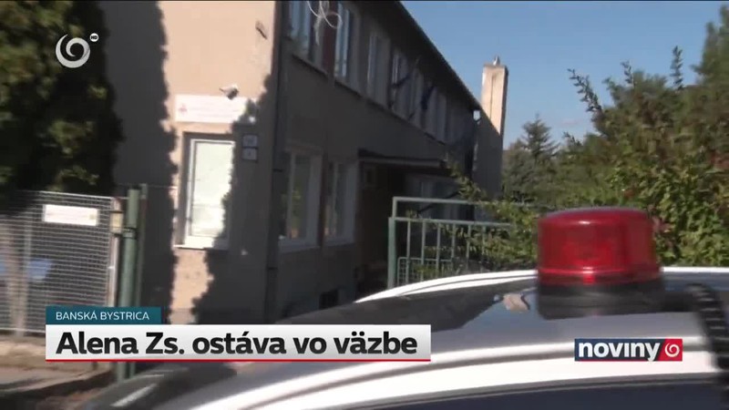 Alena Zs. ostáva vo väzbe