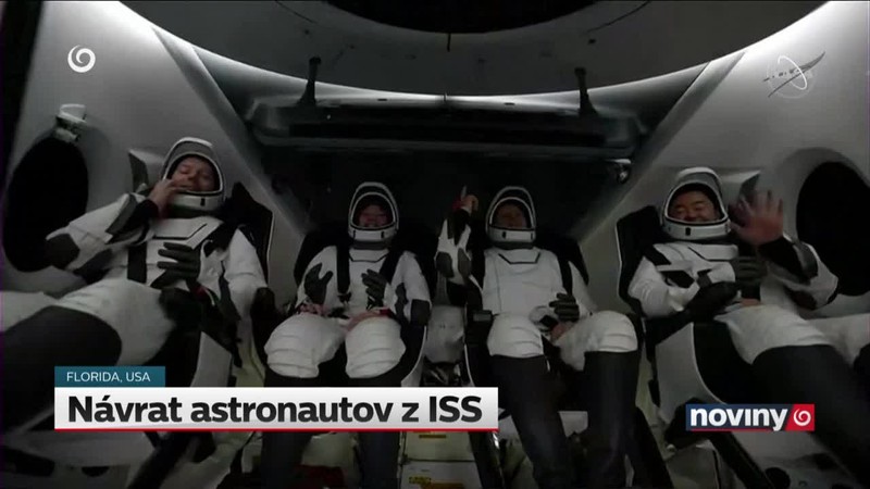 Návrat astronautov z ISS