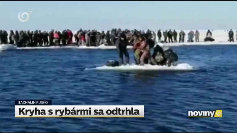 Kryha s rybármi sa odtrhla