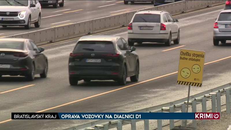 OPRAVA VOZOVKY NA DIAĽNICI D1