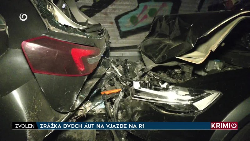 ZRÁŽKA DVOCH ÁUT NA VJAZDE NA R1