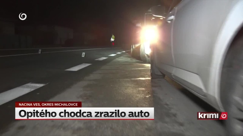 Opitého chodca zrazilo auto