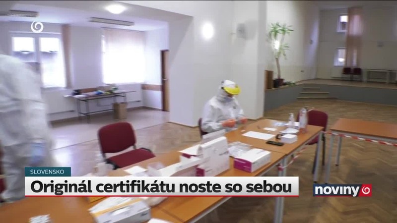 Originál certifikátu noste so sebou