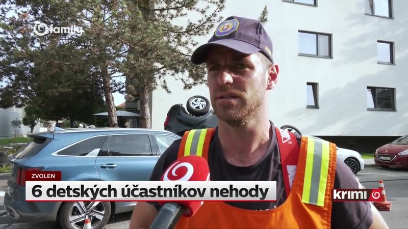 6 detských účastníkov nehody