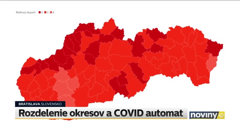 Rozdelenie okresov a COVID automat