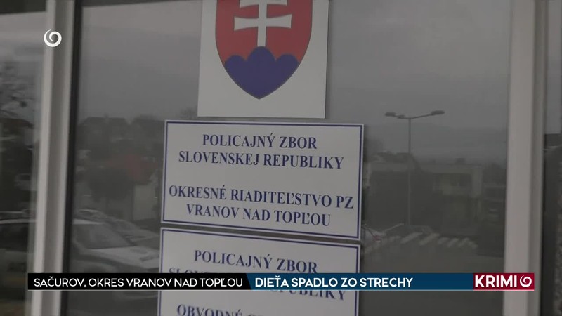 DIEŤA SPADLO ZO STRECHY