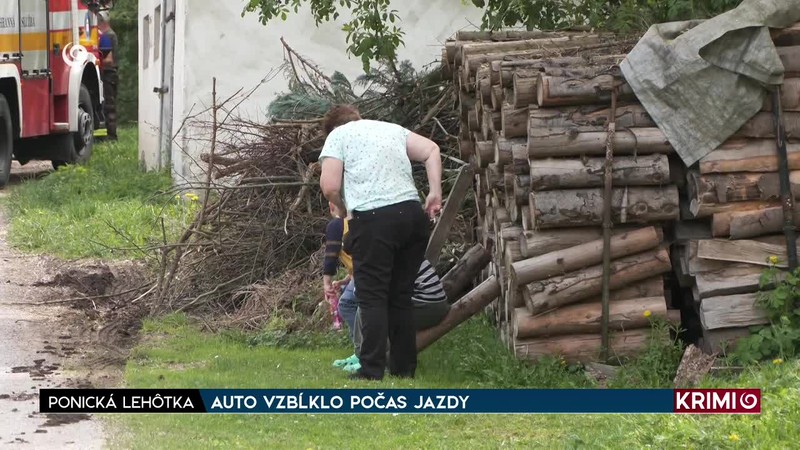 AUTO VZBĹKLO POČAS JAZDY