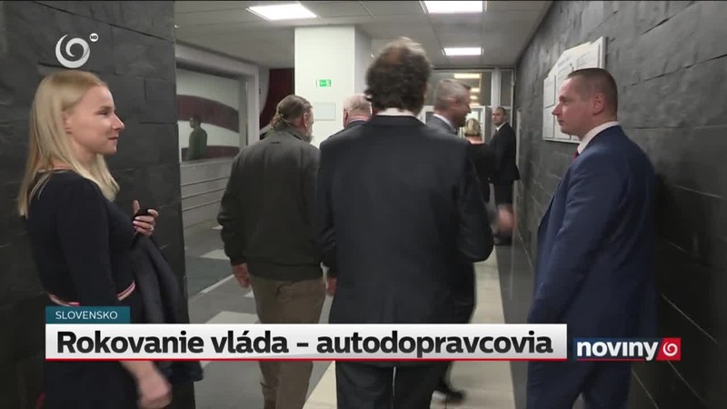 Rokovanie vláda - autodopravcovia