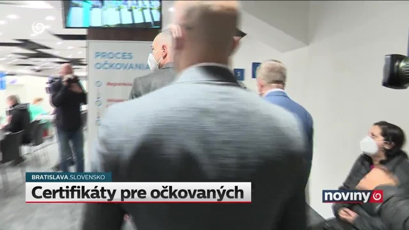 Certifikáty pre očkovaných