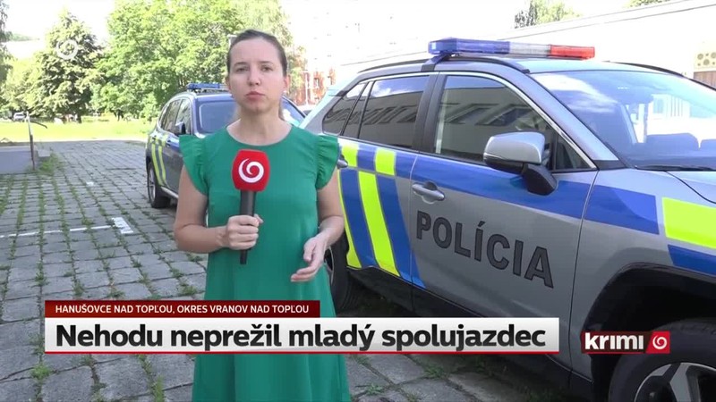 Nehodu neprežil mladý spolujazdec