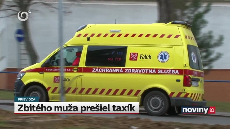 Zbitého muža prešiel taxík