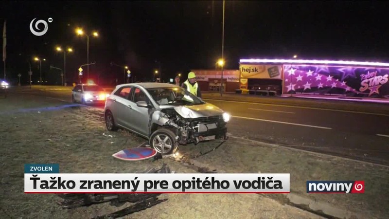 Ťažko zranený pre opitého vodiča