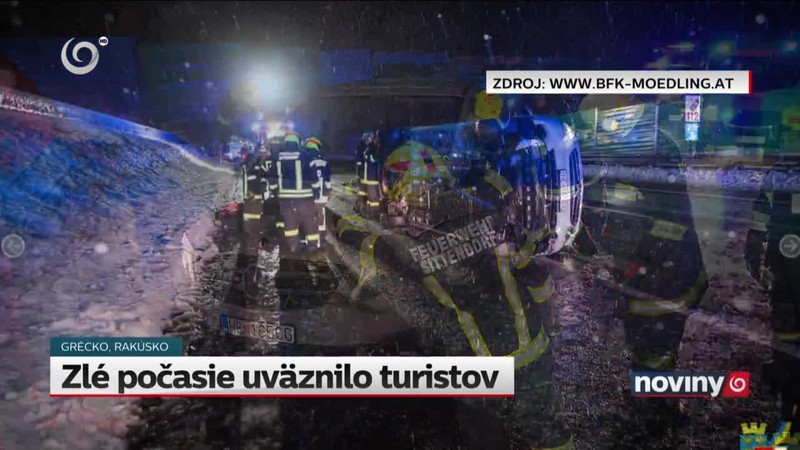 Zlé počasie uväznilo turistov