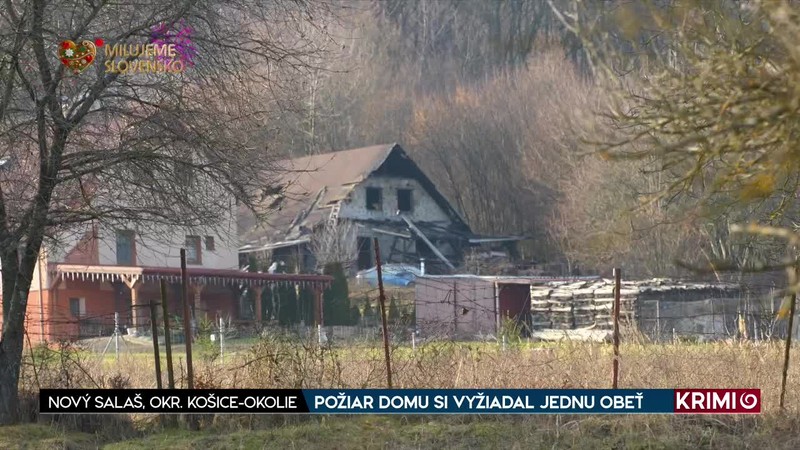 POŽIAR DOMU SI VYŽIADAL JEDNU OBEŤ
