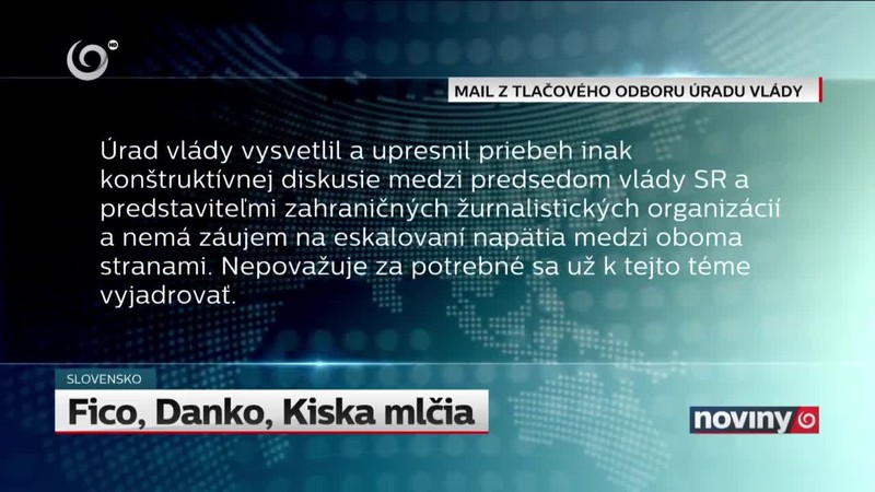 Fico, Danko, Kiska mlčia