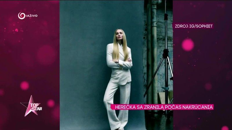 Herečka sa zranila počas nakrúcania