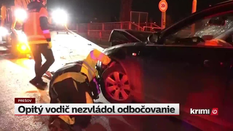 Opitý vodič nezvládol odbočovanie