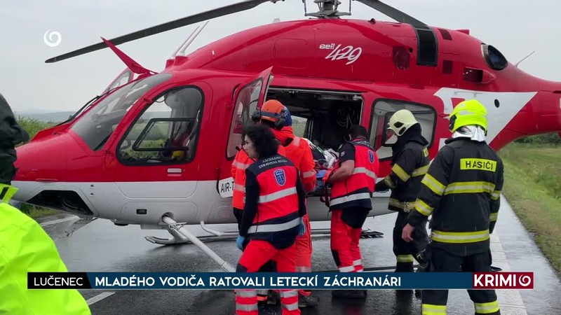 MLADÉHO VODIČA RATOVALI LETECKÍ ZÁCHRANÁRI